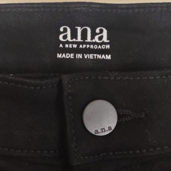 a.n.a - Mid Rise Skinny Jegging Jeans 18 Black - Picture 5 of 11